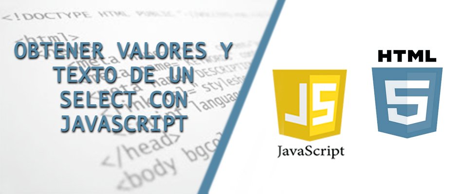 Obtener valores y texto de un select con Javascript